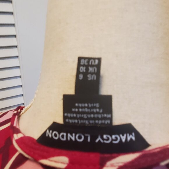 NWT Maggy London Long Sleeve Wrap Dress - Size 6 - Picture 3 of 3